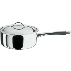 Spring Cristal steelpan met deksel ø 20 cm rvs glans
