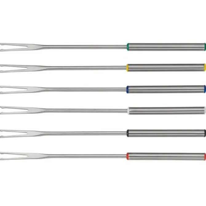 Spring Fun fonduevork 26 cm rvs 6 stuks