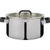 Spring Fusion2+ hoge kookpan met glasdeksel ø 24 cm 6,5 liter rvs