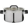 Spring Fusion2+ kookpan met glasdeksel ø 24 cm 4,7 liter rvs