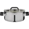 Spring Fusion2+ kookpan met glasdeksel ø 16 cm 1,4 liter rvs