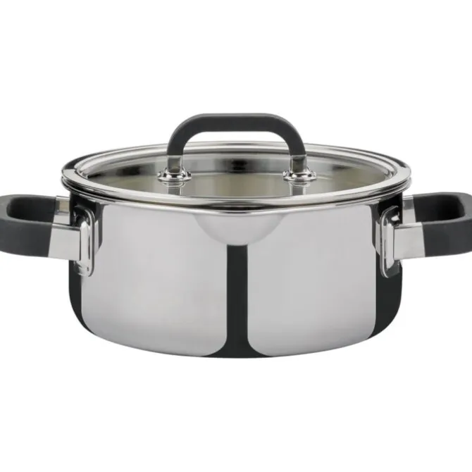 Spring Fusion2+ kookpan met glasdeksel ø 16 cm 1,4 liter rvs