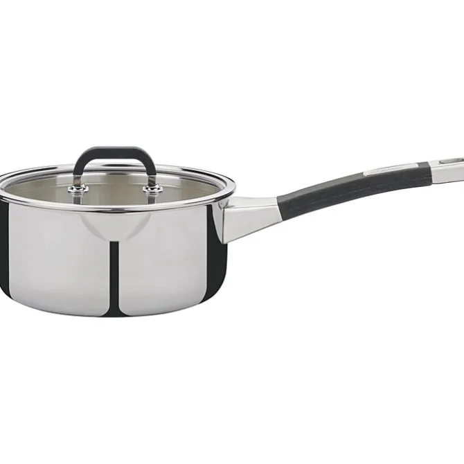 Spring Fusion2+ steelpan met glasdeksel ø 16 cm 1,4 liter rvs
