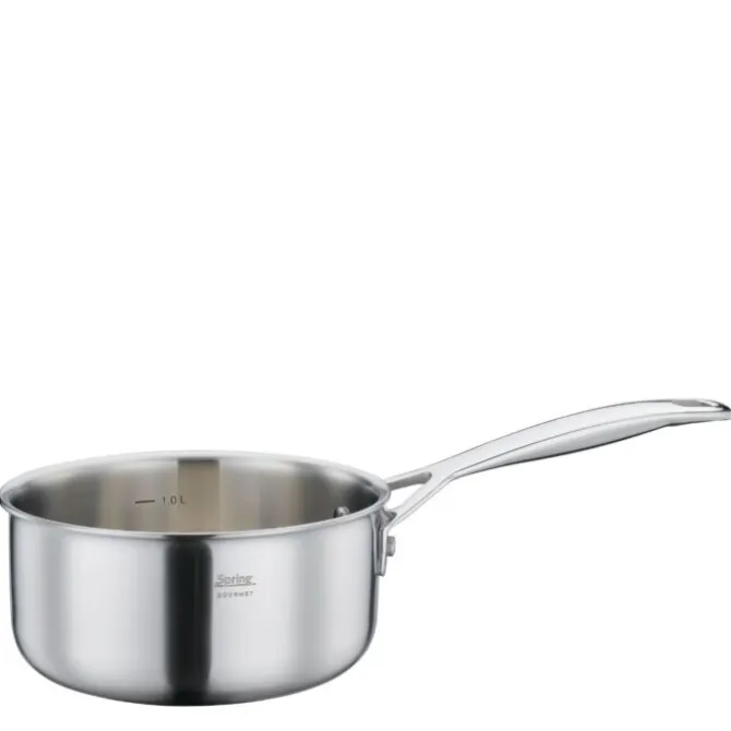 Spring Gourmet pannenset met steelpan rvs 4-delig