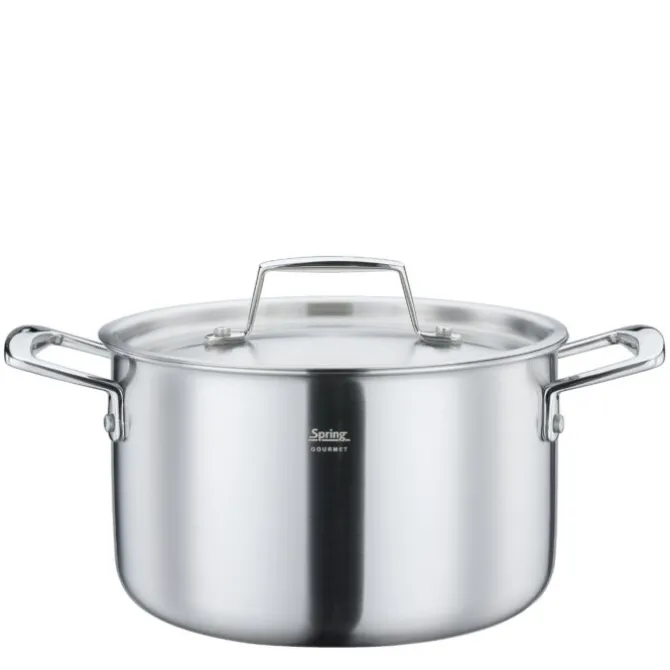 Spring Gourmet pannenset met steelpan rvs 4-delig