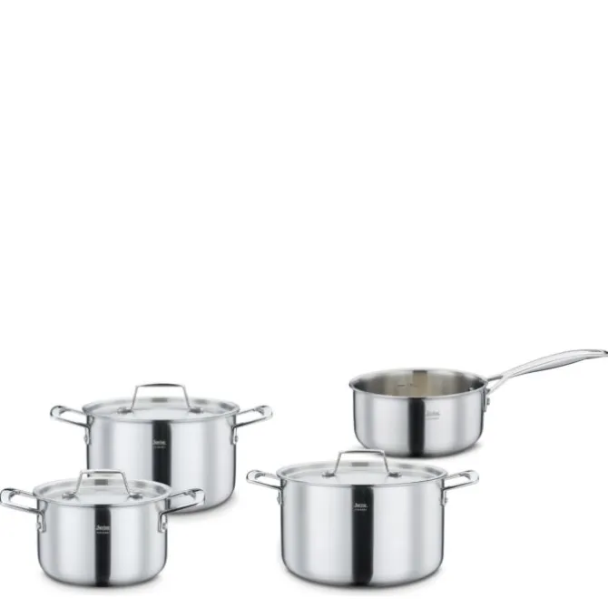 Spring Gourmet pannenset met steelpan rvs 4-delig