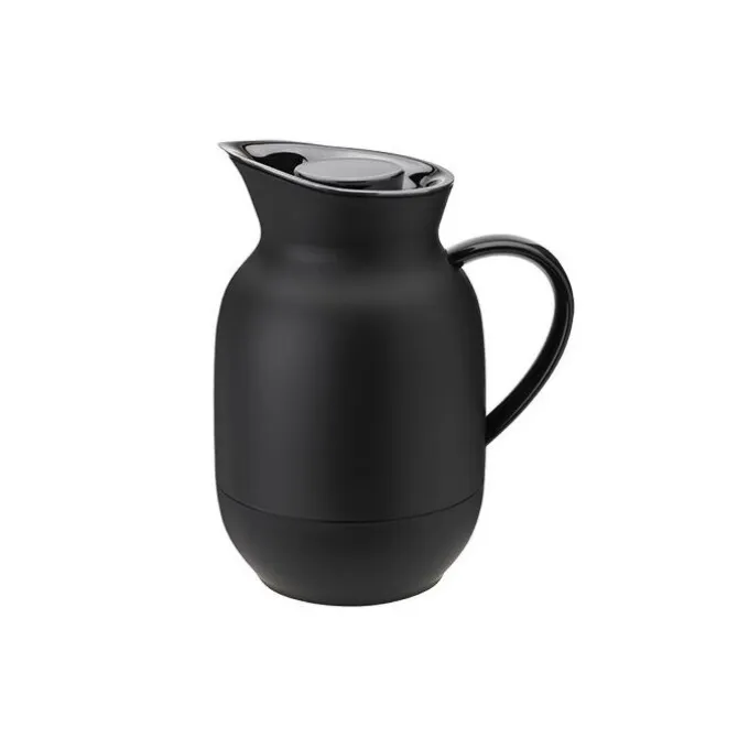 Stelton Amphora thermoskan 1 liter Soft Black