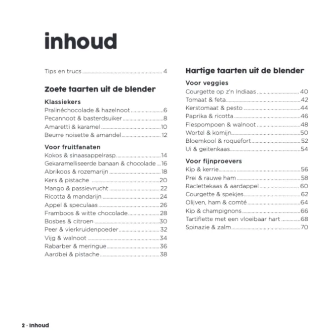 Taart uit de blender