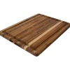 Teakhaus BBQ snijplank met handgrepen 51 x 38 x 2,5 cm