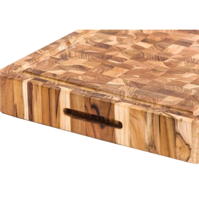 Teakhaus Butcher Block extra dik hakblok 52 x 36 cm teakhout