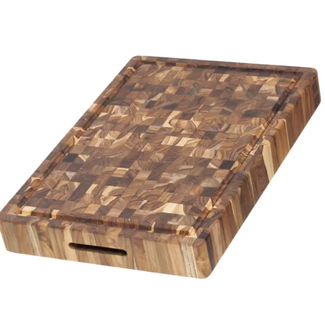 Teakhaus Butcher Block extra dik hakblok 52 x 36 cm teakhout