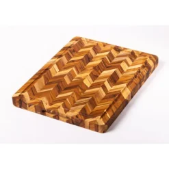 Teakhaus Heavy snijplank visgraat 41 x 30 x 3,8 cm