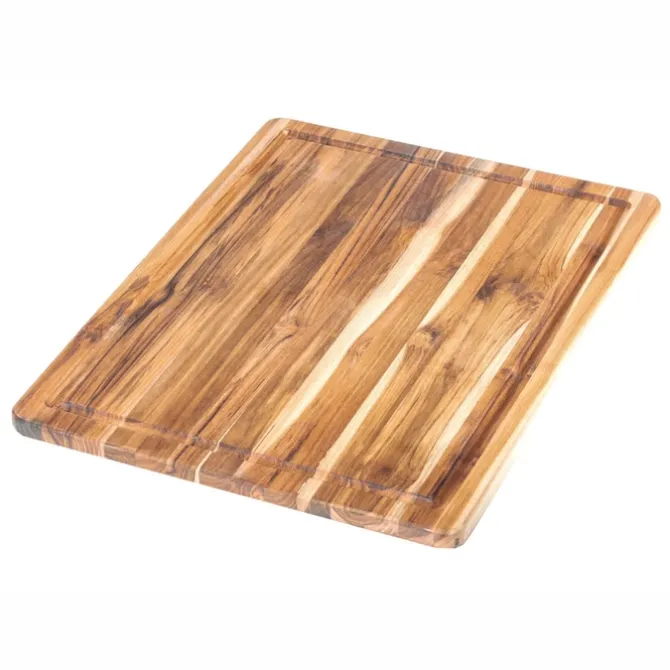 Teakhaus Scandi langshouten snijplank 46 x 36 cm teakhout