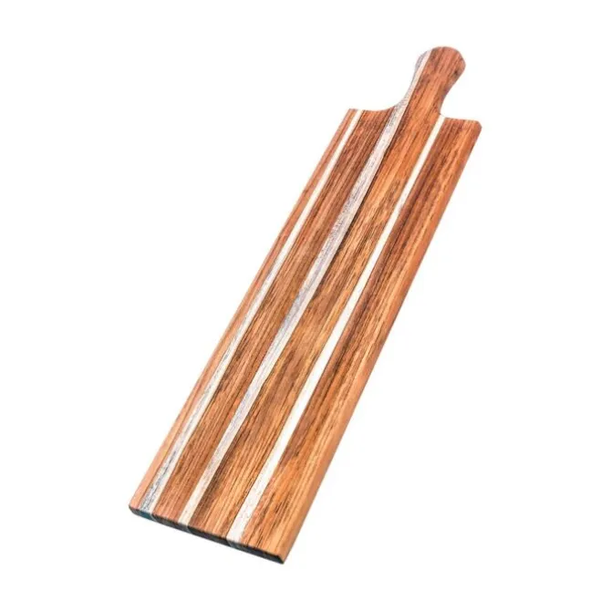 Teakhaus serveerplank met handgreep 79 x 20 x 1,4 cm