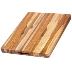 Teakhaus snijplank met handgrepen 51 x 38 x 3,8 cm