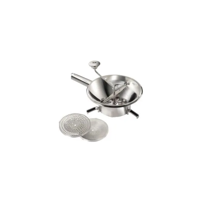 Tellier passeerzeef met 3 schijven ø 24 cm rvs