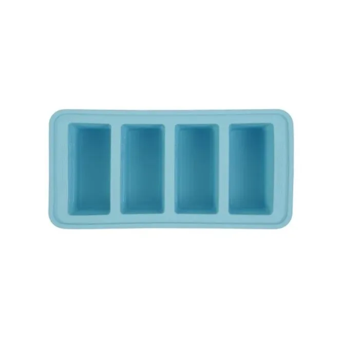 The Original Food Cube mealprepbak 4 x 250 ml silicone Blue