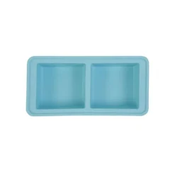 The Original Food Cube mealprepbak 2 x 500 ml silicone Blue