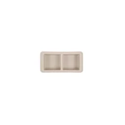 The Original Food Cube mealprepbak 2 x 500 ml silicone Sand