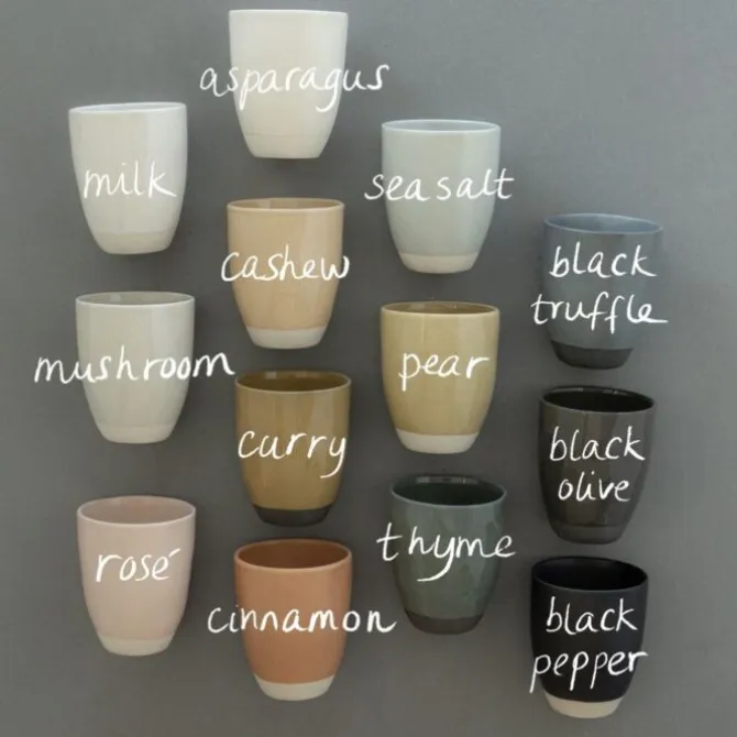 The Table Atelier cappuccinokop 220 ml keramiek thyme