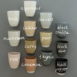 The Table Atelier espressokop 65 ml keramiek black pepper