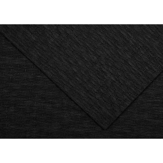 Tiseco Arbin placemat 45 x 33 cm kunstleer zwart