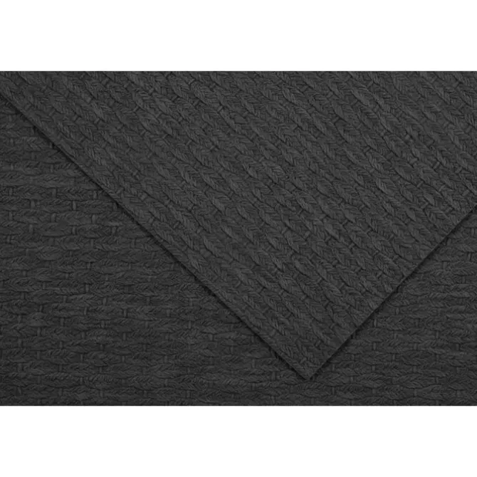 Tiseco Arbin placemat 45 x 33 cm kunstleer dark grey