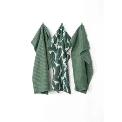 Tiseco Banana Leaf keukendoek 40 x 60 cm microvezel 3-delig