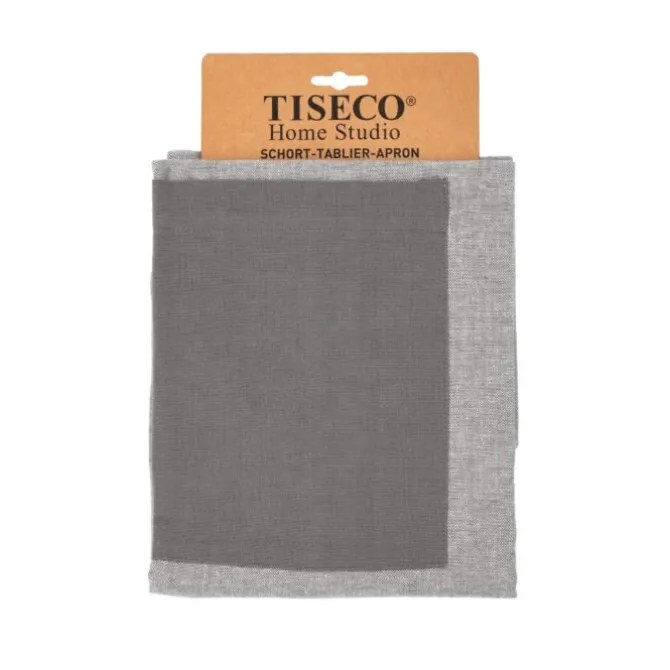 Tiseco Chambray kinderschort 52 x 63 cm katoen grey