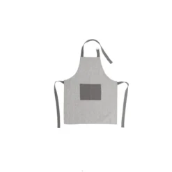 Tiseco Chambray kinderschort 52 x 63 cm katoen grey