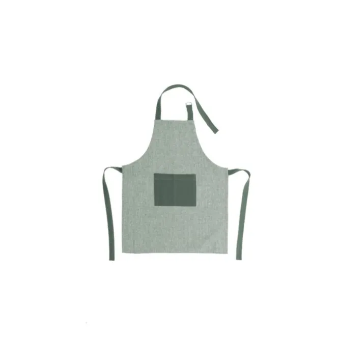 Tiseco Chambray kinderschort 52 x 63 cm katoen green