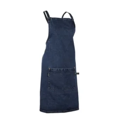 Tiseco Denim Crossback schort 75 x 85 cm katoen blauw