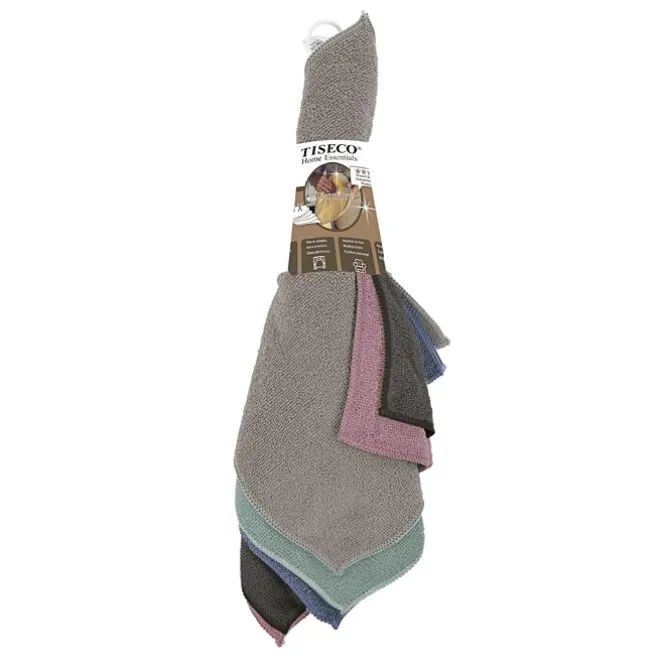 Tiseco Essential vaatdoek 30,5 x 30,5 cm microvezel 5-delig