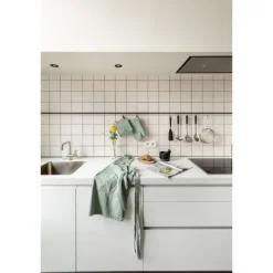 Tiseco Havana ovenwant 18 x 32 cm katoen stone green