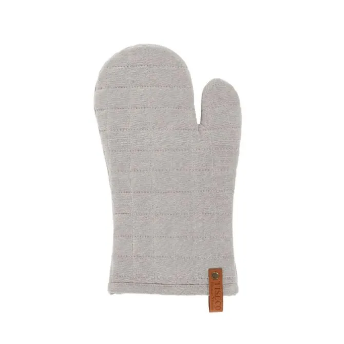 Tiseco Havana ovenwant 18 x 32 cm katoen light grey