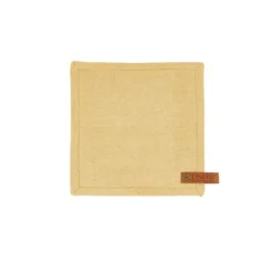 Tiseco Havana pannenlap 20 x 20 cm katoen ochre yellow 2 stuks