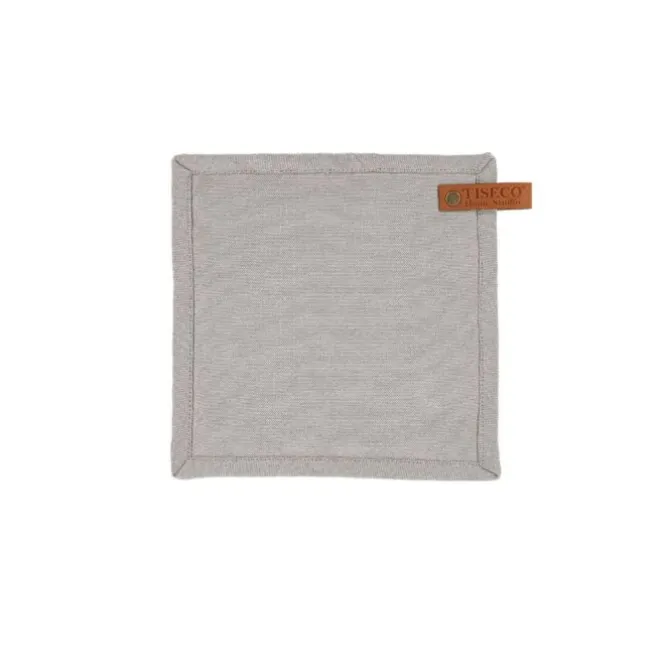 Tiseco Havana pannenlap 20 x 20 cm katoen light grey 2 stuks