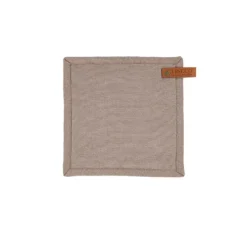 Tiseco Havana pannenlap 20 x 20 cm katoen dark taupe 2 stuks