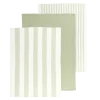 Tiseco Marra theedoek 51 x 74 cm katoen sea green 3-delig