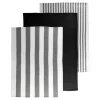 Tiseco Marra theedoek 51 x 74 cm katoen zwart 3-delig