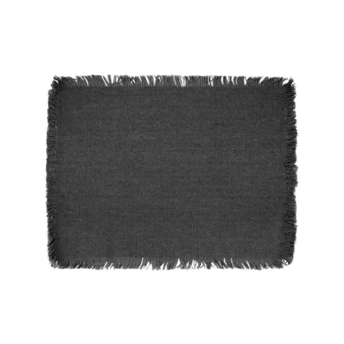 Tiseco Mayaha placemat 30 x 40 cm zwart