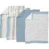 Tiseco Multilines theedoek 50 x 70 cm katoen soft blue