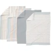 Tiseco Multilines theedoek 50 x 70 cm katoen light grey