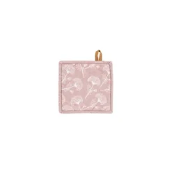 Tiseco Myrna Floral pannenlap 20 x 20 cm katoen pink