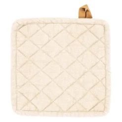 Tiseco Myrna pannenlap 20 x 20 cm katoen ivory 2 stuks