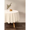 Tiseco Myrna tafelkleed ø 180 cm katoen ivory