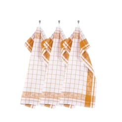 Tiseco Pharao Arabesque theedoek 50 x 70 katoen camel 3 stuks