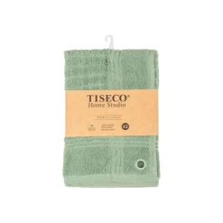 Tiseco Pharao handdoek 50 x 50 cm katoen smoke green 2 stuks