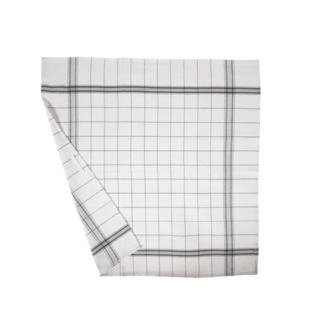 Tiseco Pro Chef theedoek 68 x 68 cm katoen zwart 3 stuks