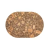 Tiseco Querco Earth placemat ovaal 45 x 30 cm kurk